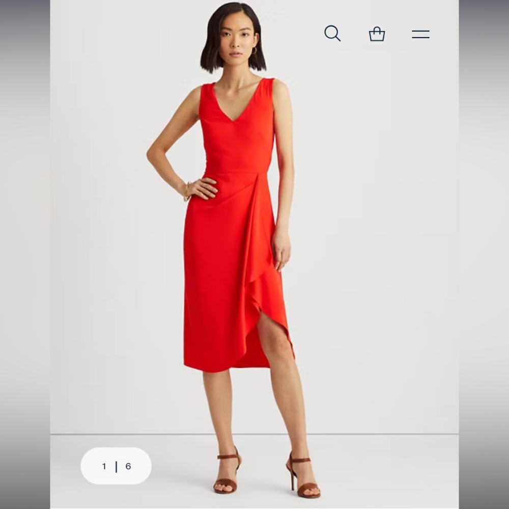 Ralph Lauren georgette sheath dress